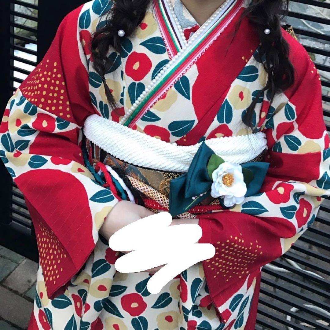 ふりふ 振袖 ♡ 大梅に椿