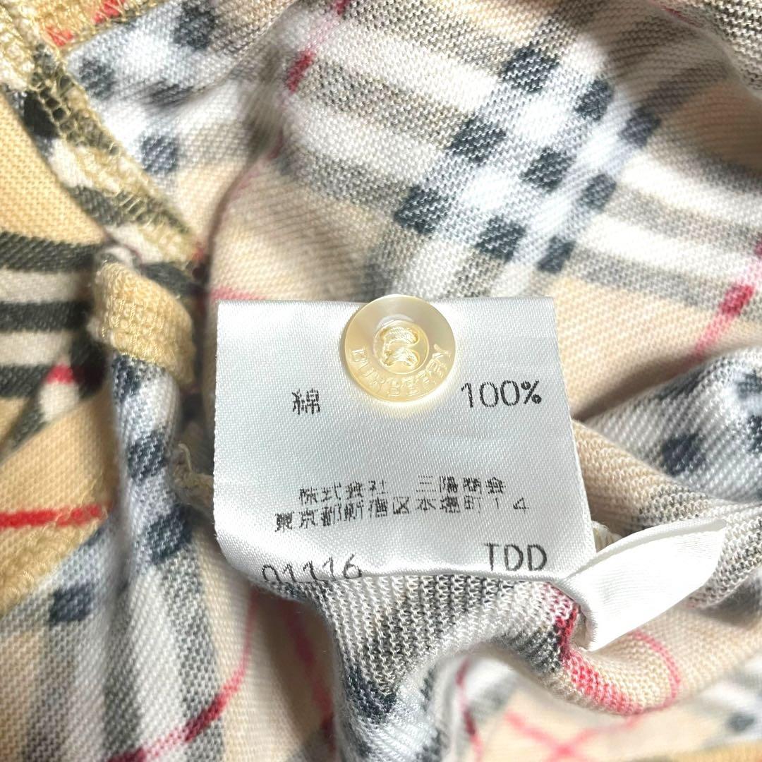 希少✨️バーバリーロンドン✨️ノバチェック ポロシャツ Y2K 総柄 大きめ フリー