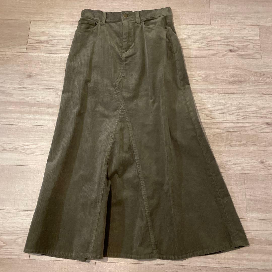 Spick & Span ストレッチコーデュロイロングスカート