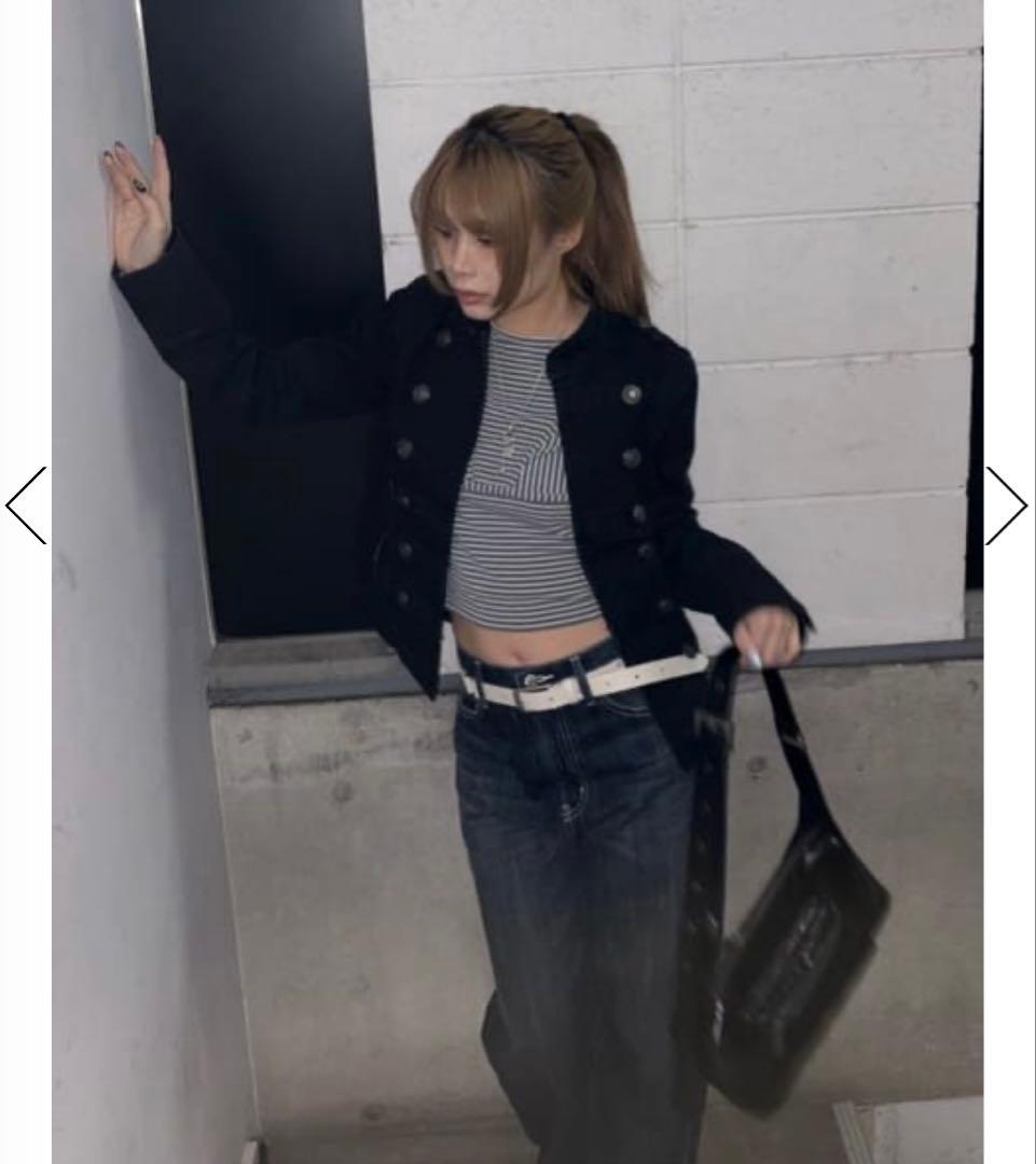 lagua gem COTTON NAPOLEON ジャケット　ナポレオン　黒