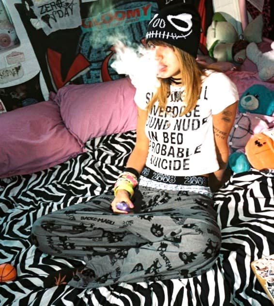 fuckthisindustry 黒ビーニー　スカル fti punkandyo