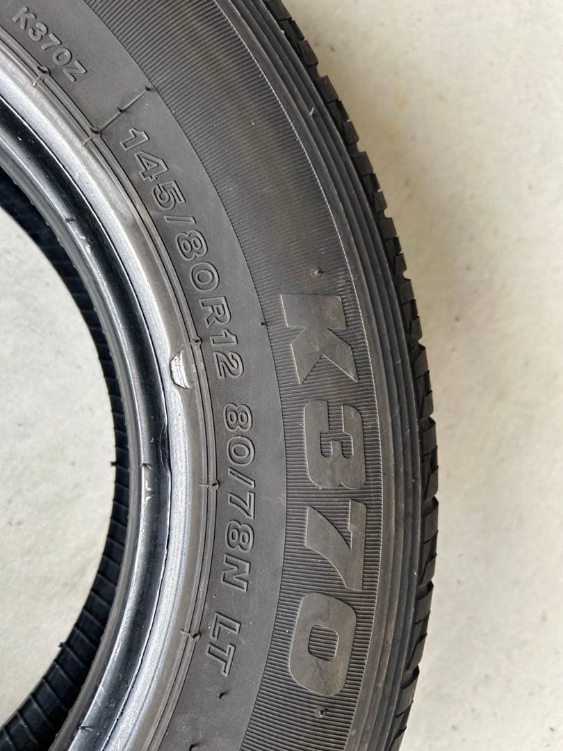 BRIDGESTONE 145/80R12 80/78 K370 4本