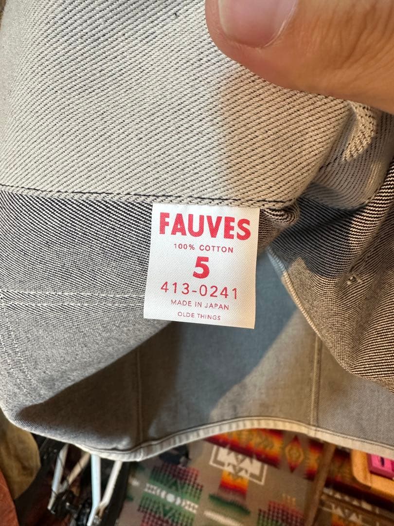 ジャケット・アウター FAUVES CARPENTER JACKET - DENIM- size5
