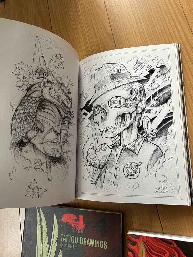 3冊タトゥースケッチブック Tattoo Sketchbook