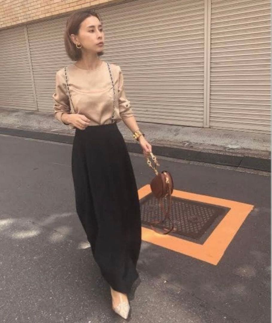 スカート AMERI CHAIN SUSPENDER SKIRT S