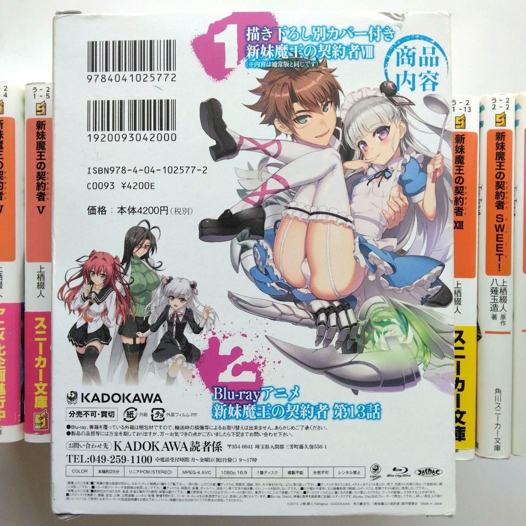 新妹魔王の契約者 (テスタメント) 小説全15冊セット　上栖綴人　BD付き