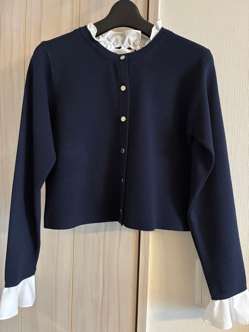PROPORTION BODY DRESSING フリルショートカーディガン