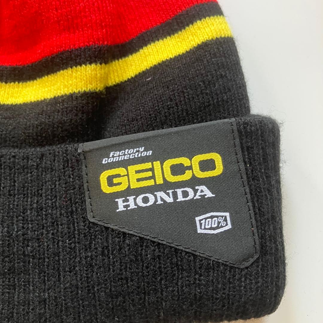 USED GEICO HONDA ニット帽 ポンポン付き
