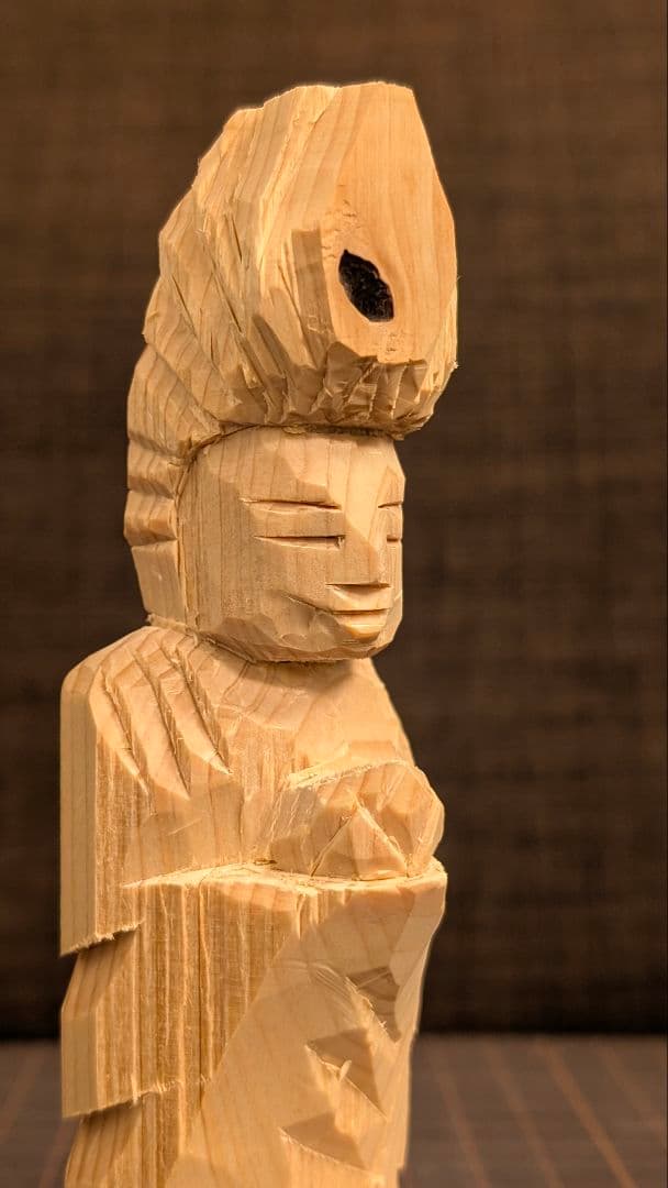 葉っぱちゃん出品 手彫り仏像 3点