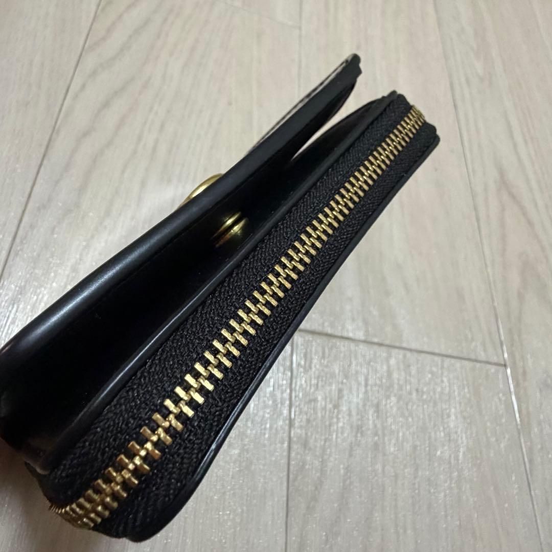 COACH エッセンシャル ビルフォールド ウォレット チャーム 財布 ブラック