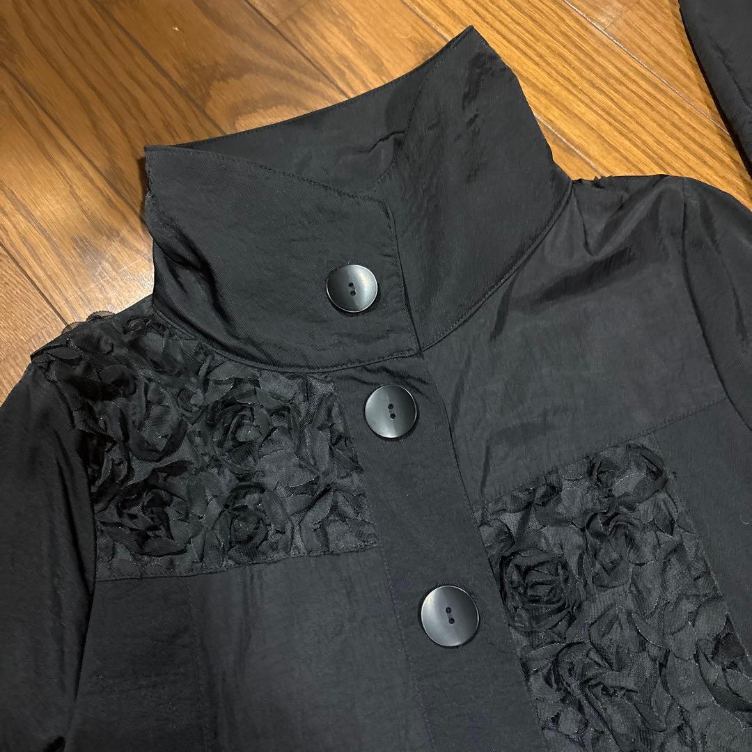 新品　Lascolinas ラスコリナス　ロングコート　黒