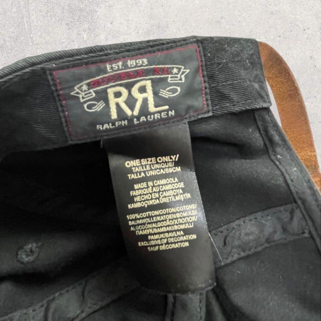 N*s様 RRL ダブルアールエル 6パネルキャップ ブラック ラルフローレン