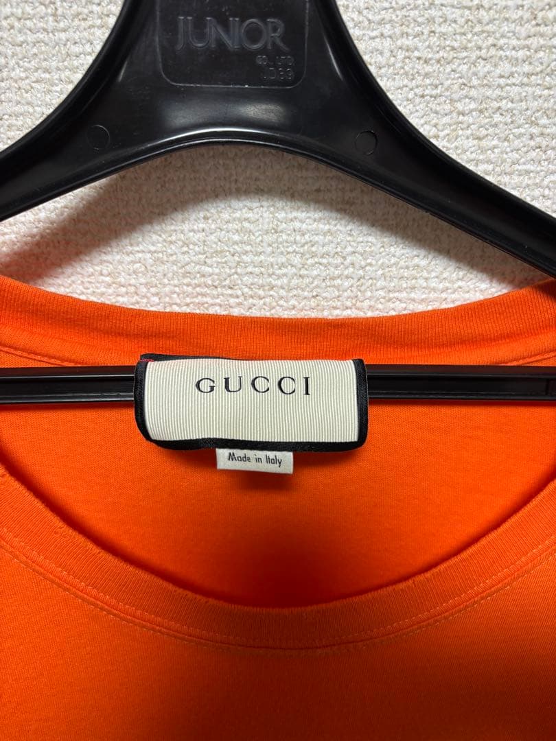 GUCCI ロゴ Ｔシャツ オレンジ