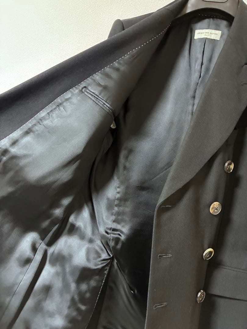 DRIES VAN NOTEN 11AW ブラック ダブルブレストジャケット