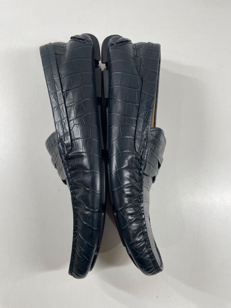 李*ル様 GIORGIO ARMANI 本革 クロコ型押し ブラック サイズ9