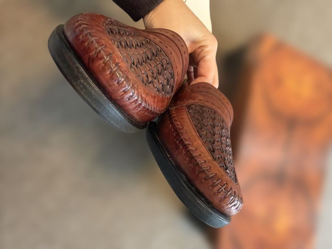 美品Lorenzo Banfi レザー デッキシューズ