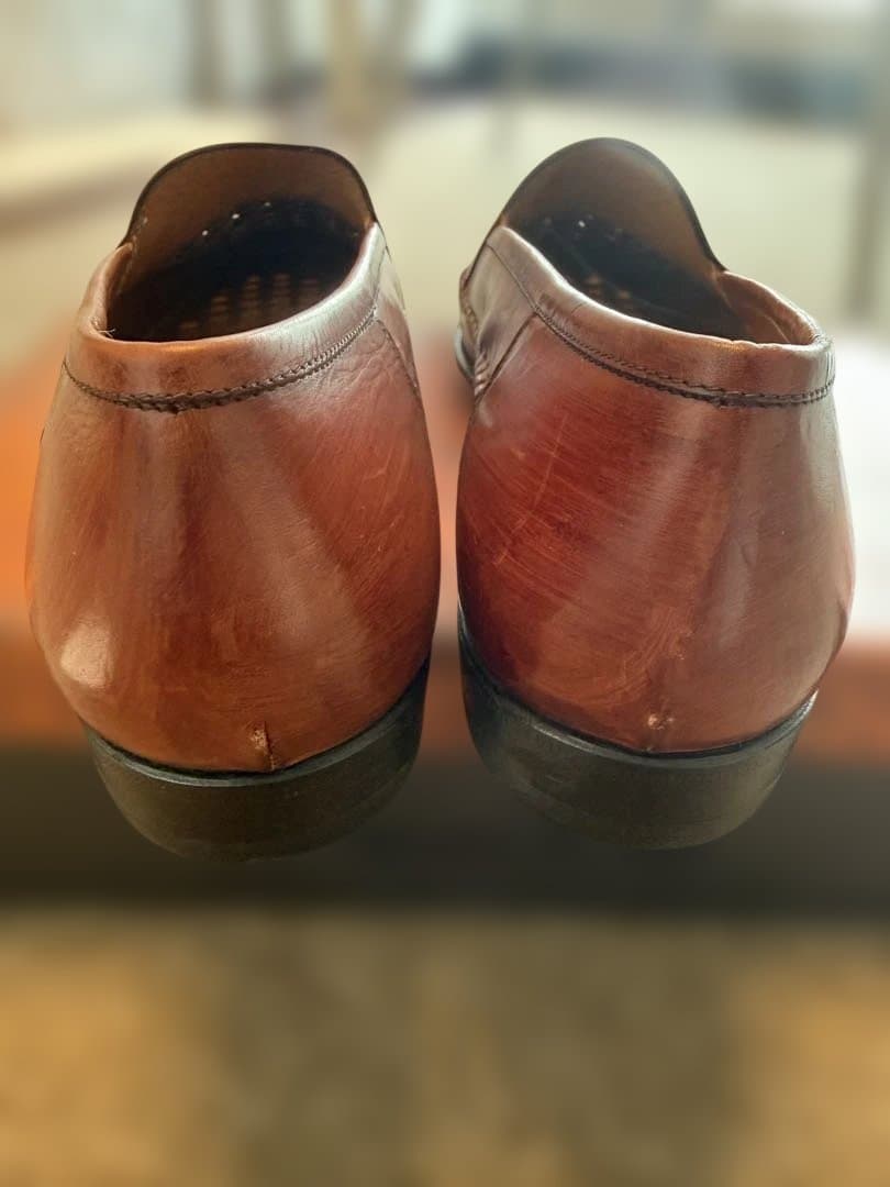 美品Lorenzo Banfi レザー デッキシューズ