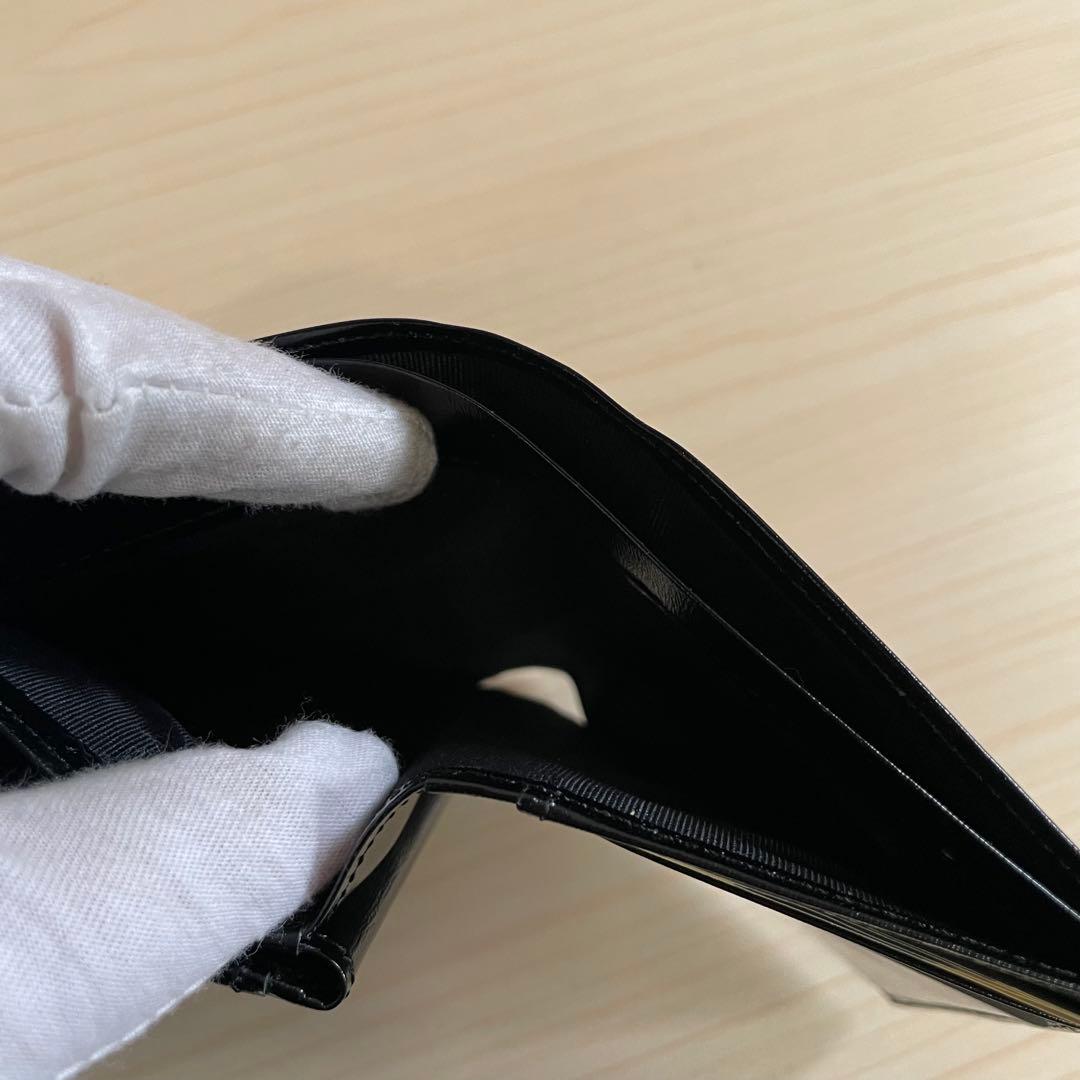 GIVENCHY ジバンシー　キップスキン　二つ折り財布　ブラック　S1352