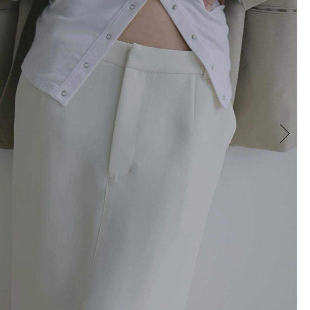 未使用　ETRE Tokyo ダブルフェイスIラインスカート　s サイズ