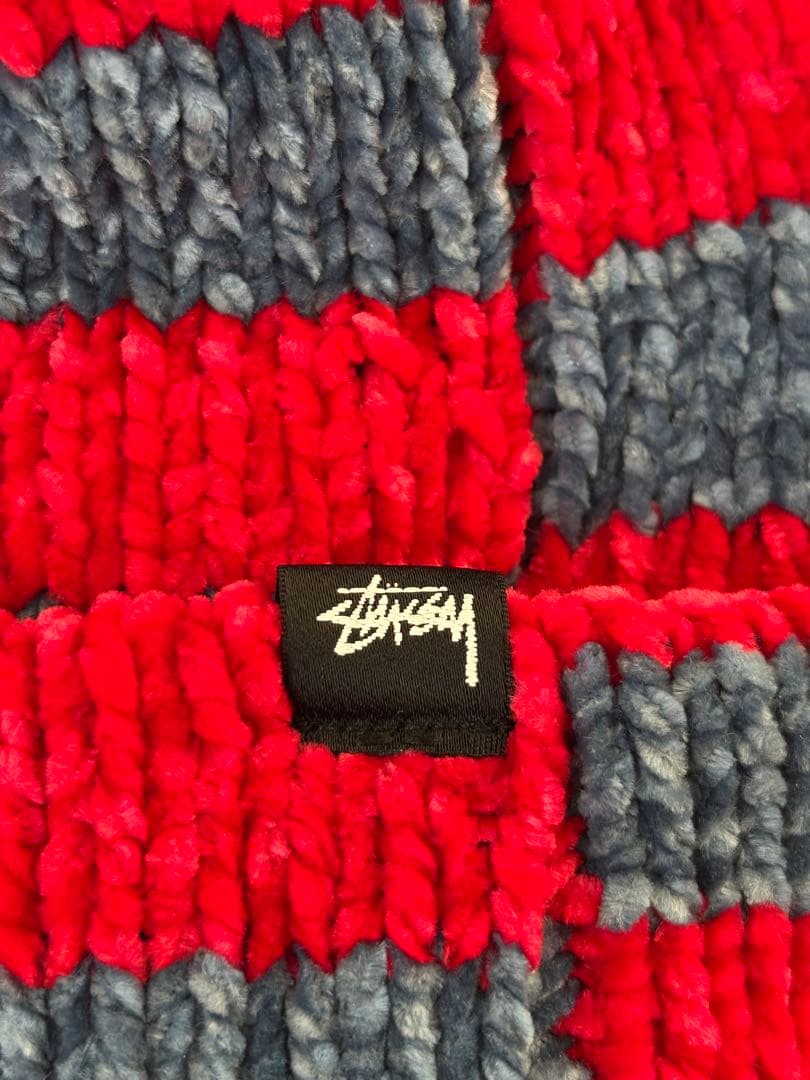 Stussy チェック柄 ニットビーニー