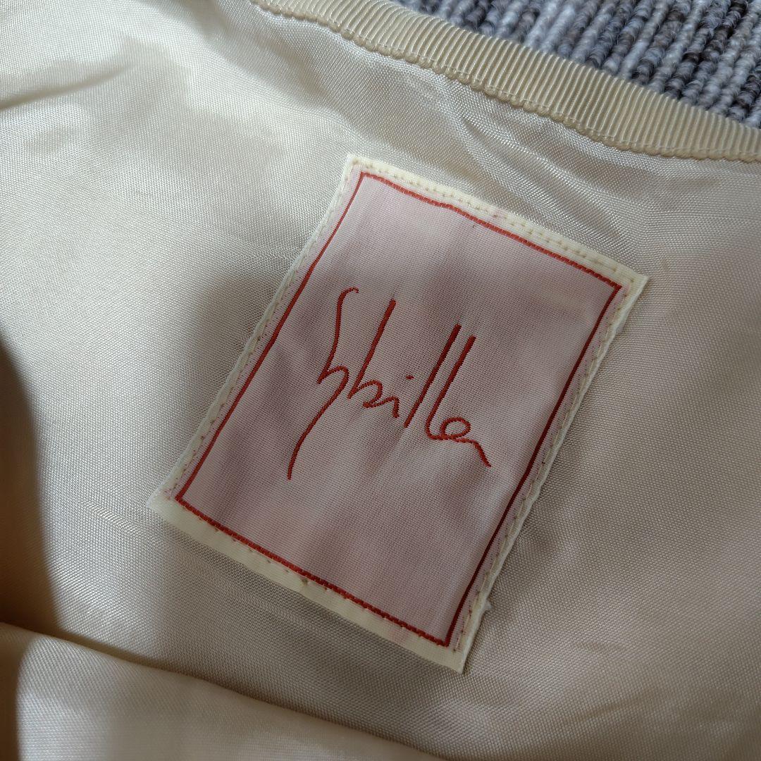 シビラ　Sybilla 花柄刺繍 フレアスカート M