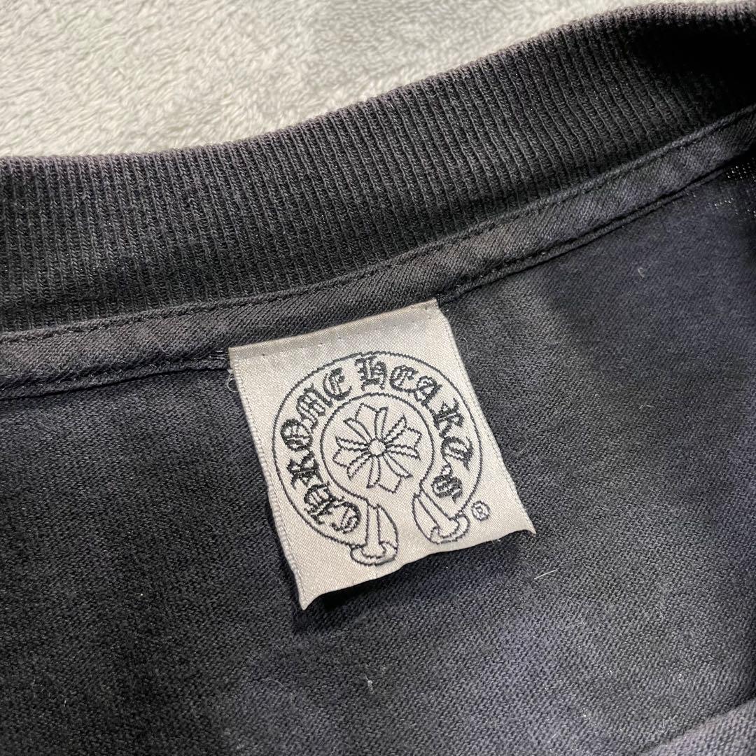 クロムハーツ　OLD ×max field ダガープリント 長袖Tシャツ 黒　M