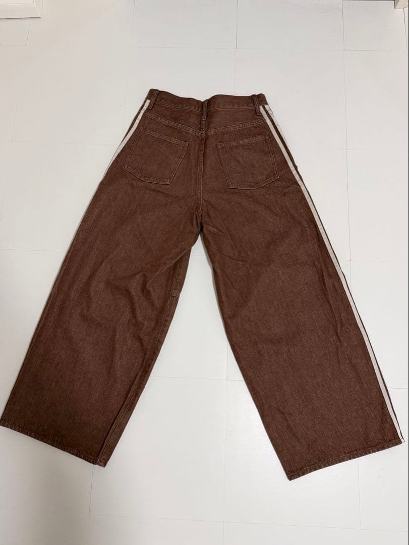 パンツ THE TOE Emirates Track Denim Pants brown