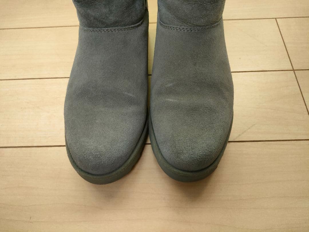 【即出荷可／美品】UGG ショートムートンブーツ F20016E 25㎝ グレー