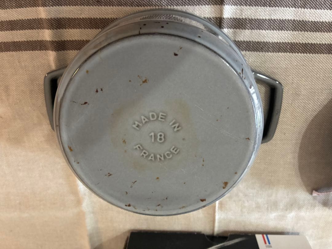 ストウブ　staub ピコココット　18cm グレー