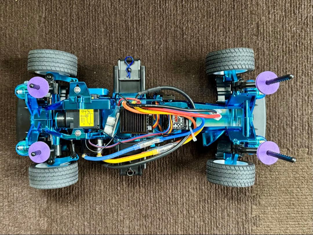 ジ*ィ様 タミヤ M-03Rシャーシ CR-Xボディ付 サンワ MX-6 プロポ