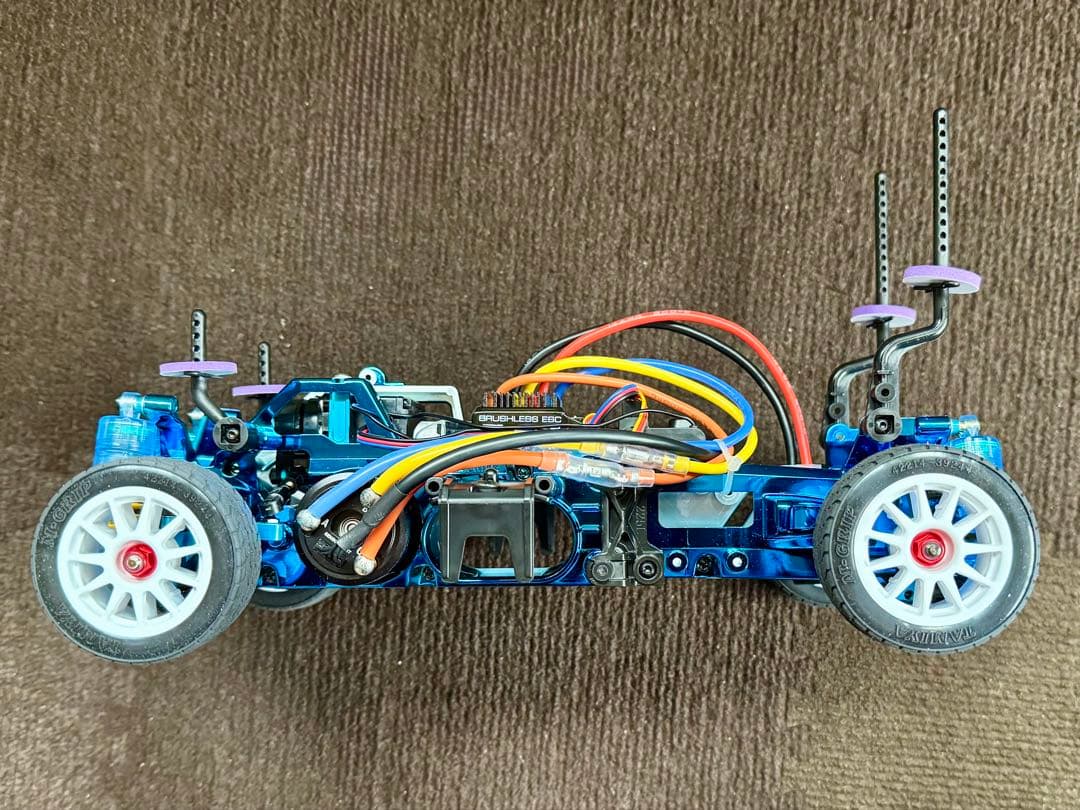 ジ*ィ様 タミヤ M-03Rシャーシ CR-Xボディ付 サンワ MX-6 プロポ