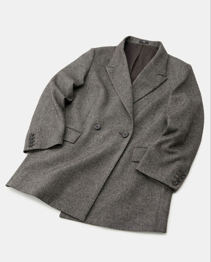 ⭕お値下げ⭕⭐タグ付き新品⭐PLST⭐ウールブレンドリラクシーダブルジャケット