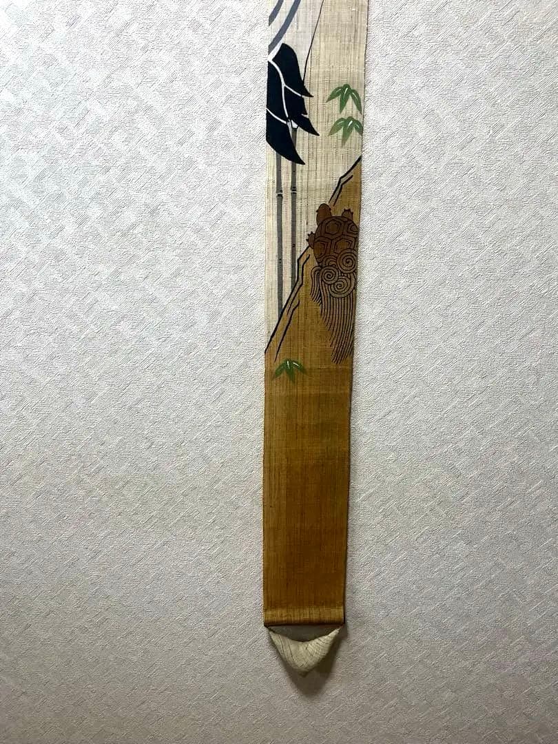 京都洛柿庵　細タペストリー　鶴亀千万　縁起飾り