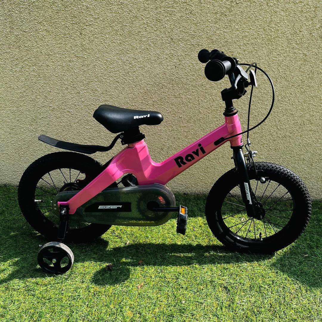 Eizer アイゼル 子供用自転車 Ravi ラビ 14インチ ピンク　補助輪付