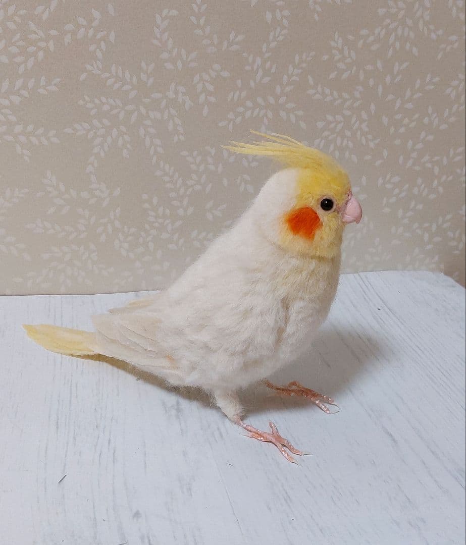 羊毛フェルト　オカメインコ