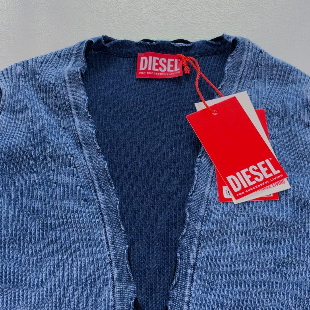 【定価9.3万/新品タグ付】DIESEL M-ACERATA ニットカーディガン