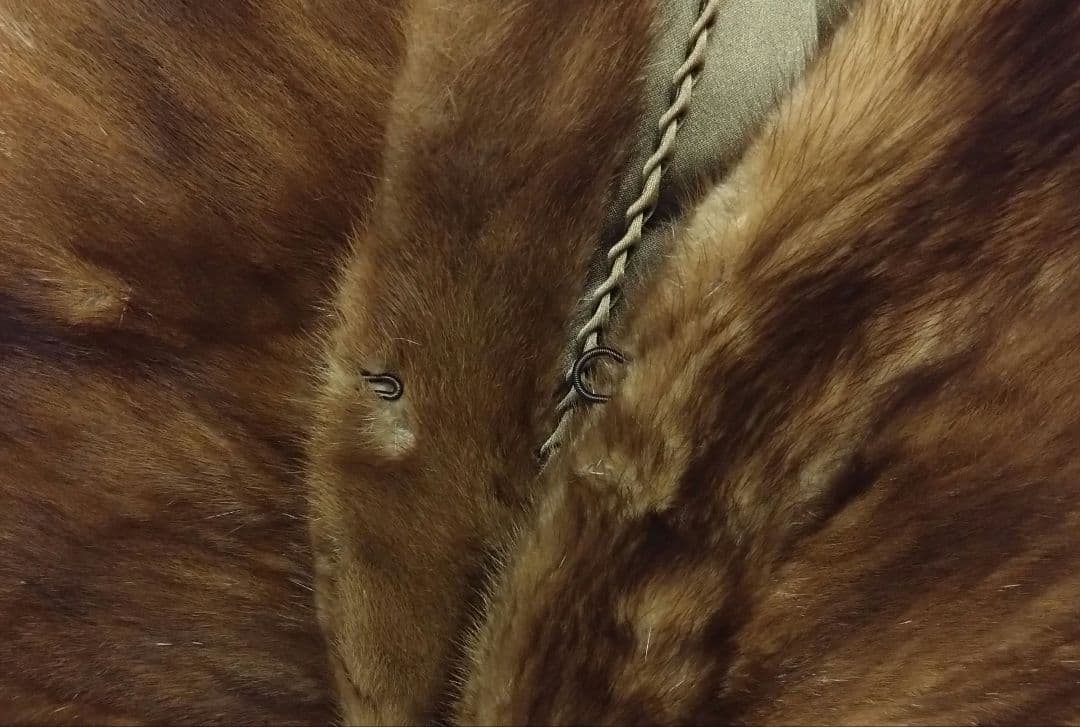 SAGA MINK superb quality ミンク　ショール　ブラウン