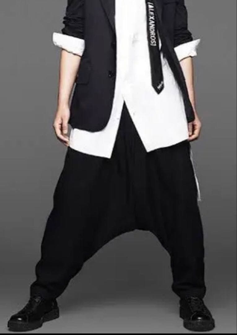 ヨウジヤマモト ブラック サルエルパンツ ウィメンズ