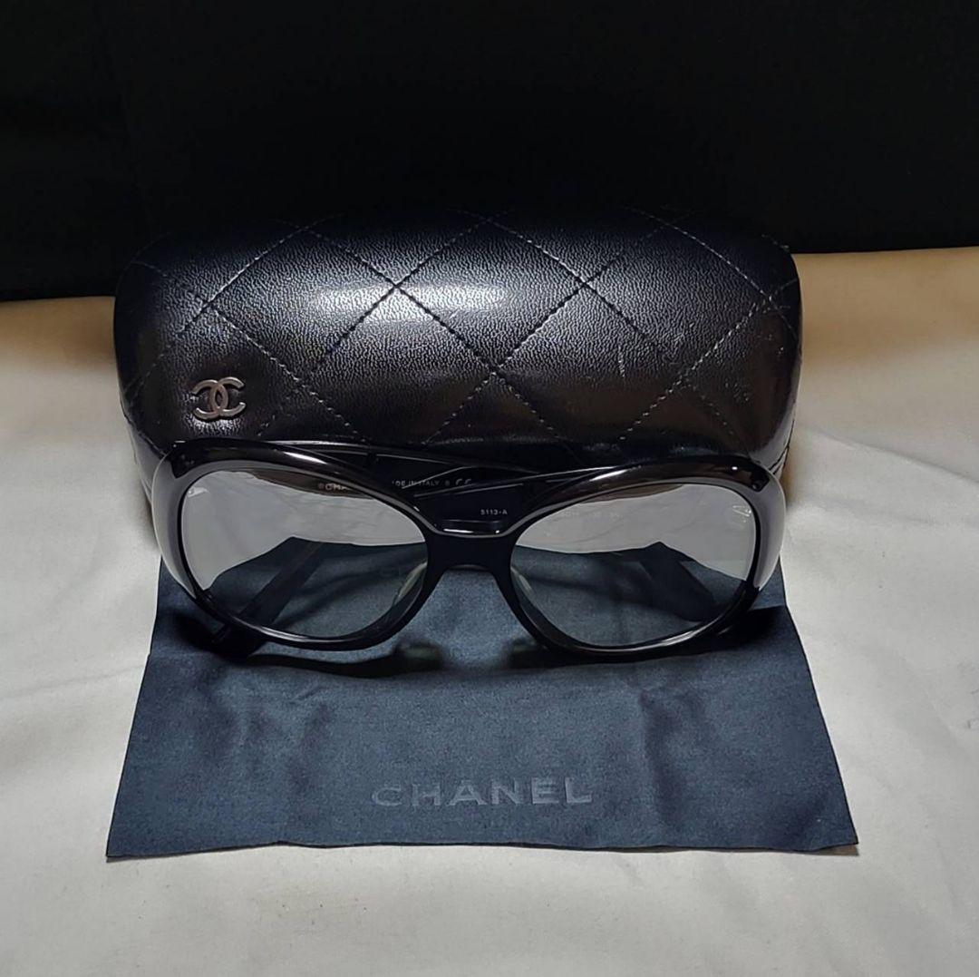 ◆CHANEL　シャネル◆カメリア　サングラス　ケース付き