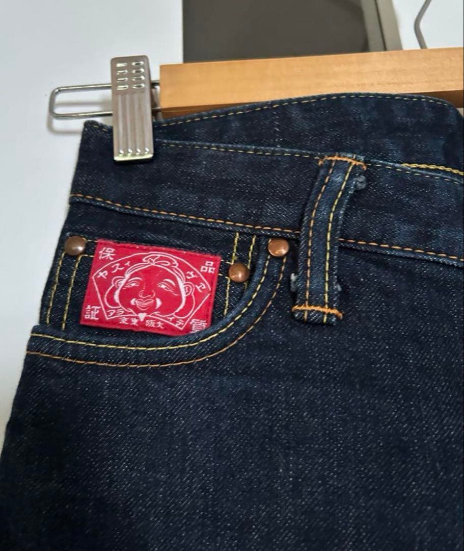 ⭐︎　EVISU ハート　刺繍　ピンク　カモメ　デニム