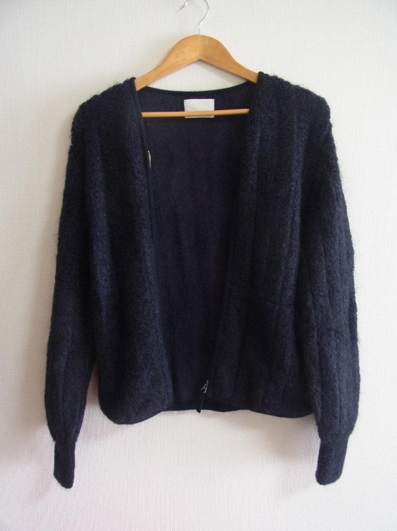 Yonetomi NEW BASIC COOHEM モヘア カーディガン ニット