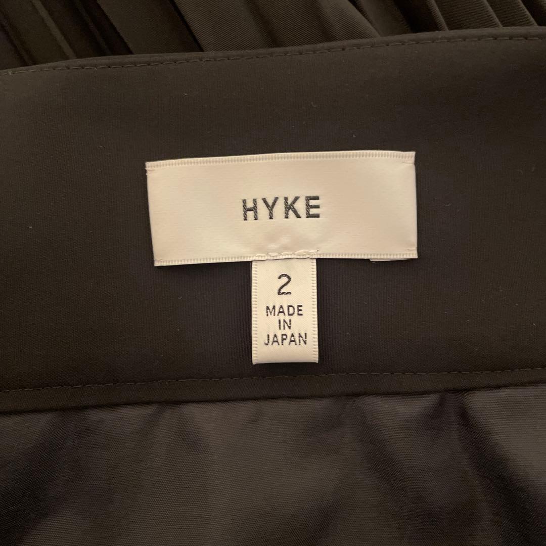 HYKE プリーツスカート黒
