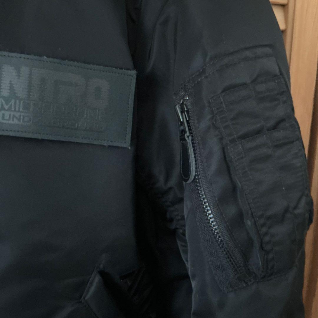 ★美品★AVIREX×NMU EMBROIDERY MA-1 フライトジャケット
