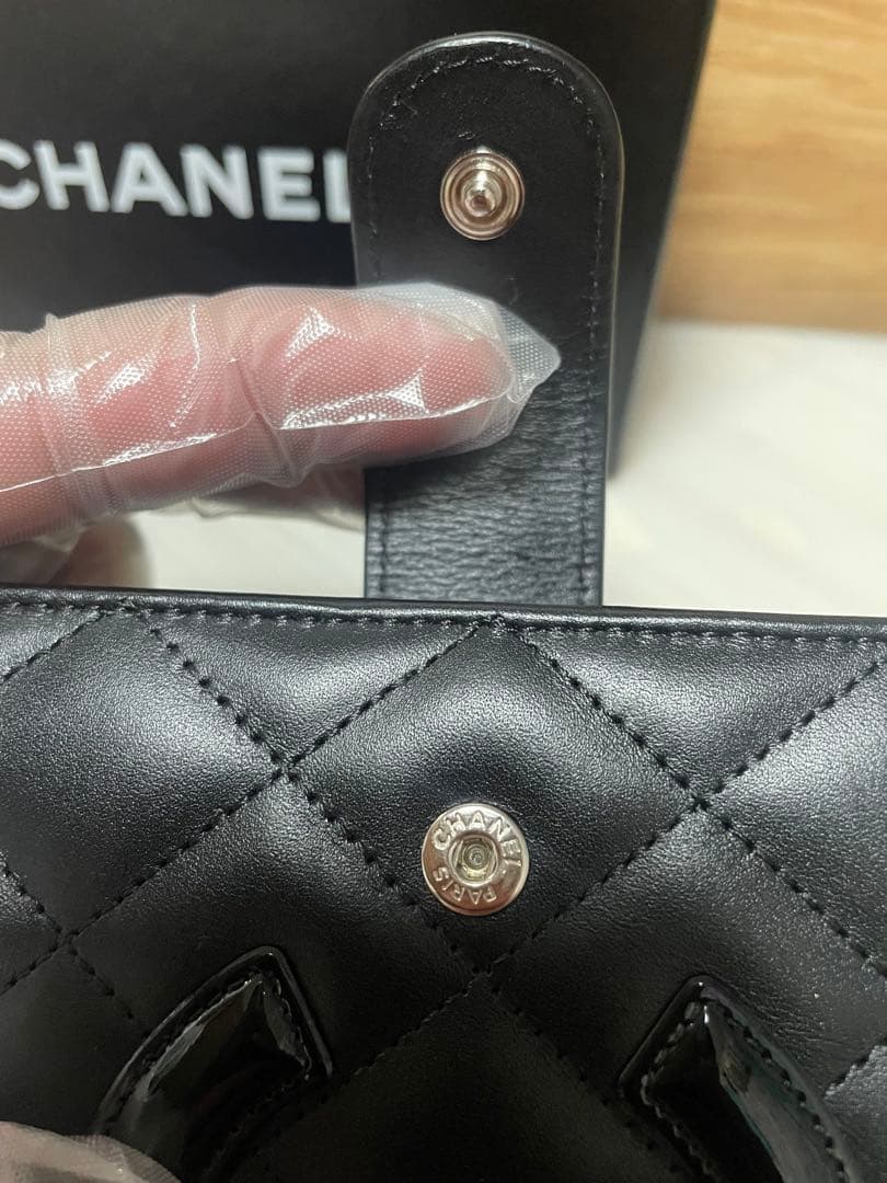 最終【超美品】CHANEL財布（キルティングレザー黒×ピンク）