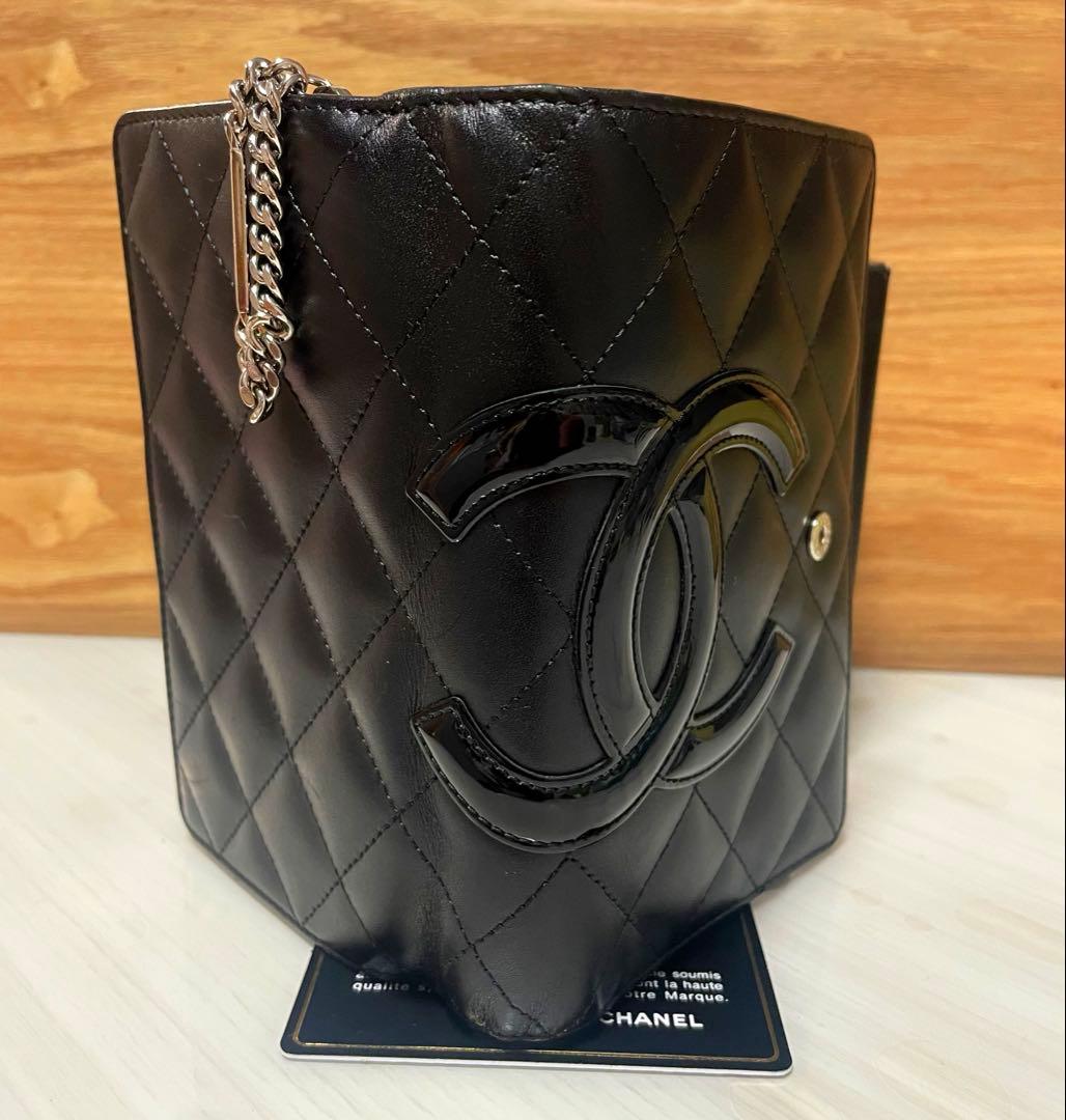 最終【超美品】CHANEL財布（キルティングレザー黒×ピンク）