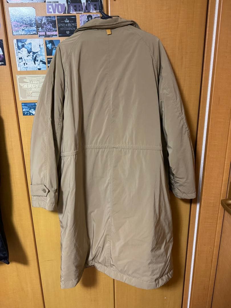 BEAMS LIGHTS ダウン ロングコート ベージュ Lサイズ