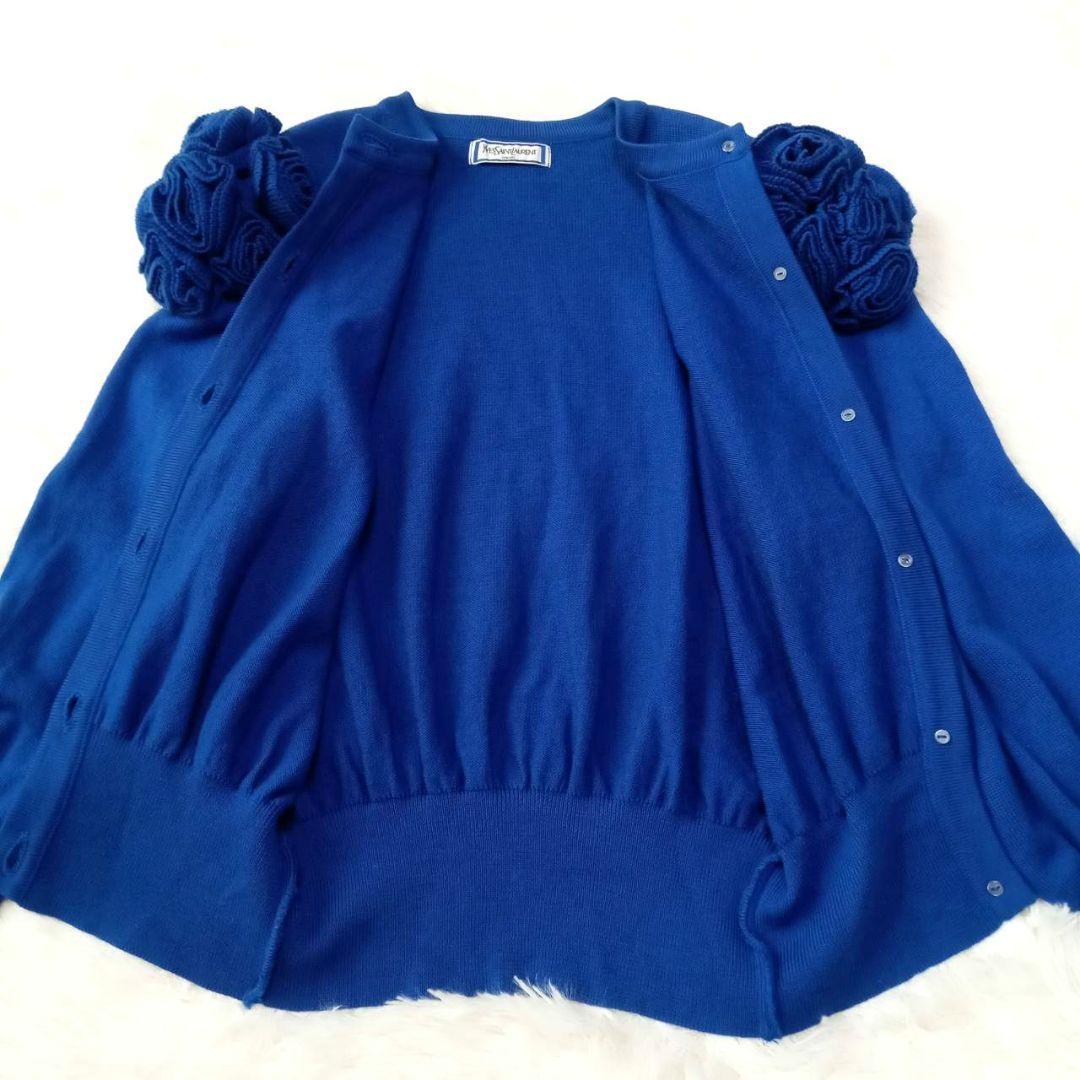 porter le bonheurイヴサンローラン　カーディガン　花　M