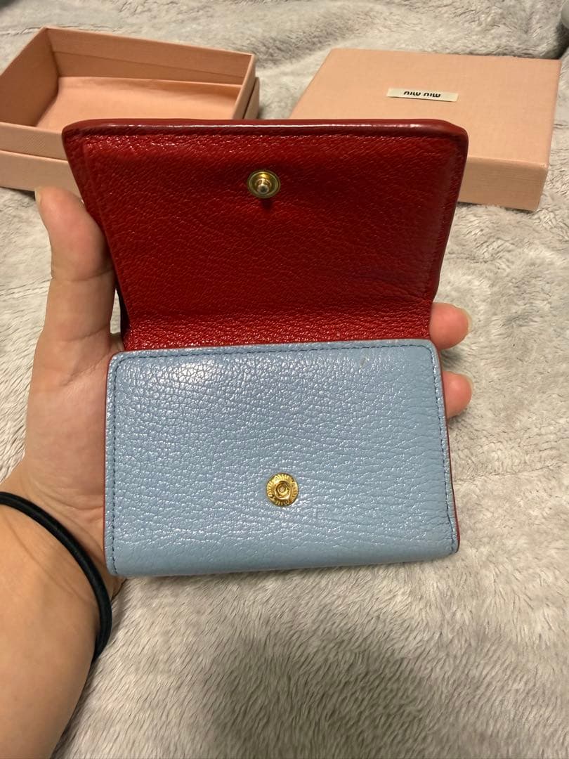 最終値下げ美品箱付きMIUMIUラブレター財布