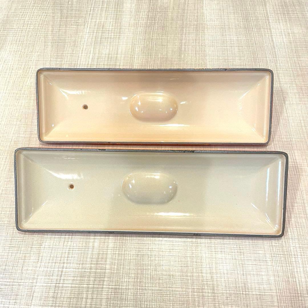 【美品】ルクルーゼ テリーヌ型 レクタンギュラー 32cm 蓋付 2個セット