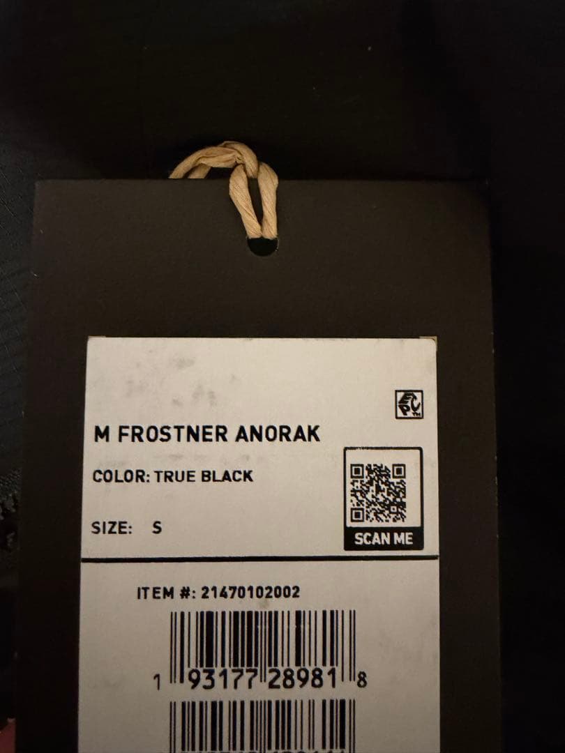 BURTON FROSTNER ANORAK Sサイズ TRUE BLACK